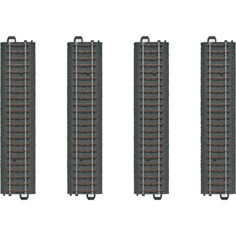 Marklin 20172 HO 6 3/4″ (171.7mm) Straight Track (4 Pieces)