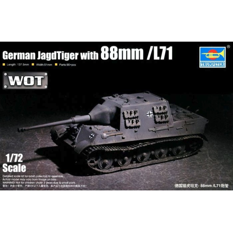 Trumpeter – 1/72 German Jagdtiger w/ 88mm /L71