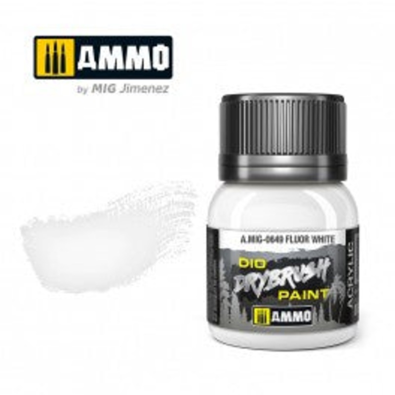 AMMO – 0649 DRYBRUSH Fluor White
