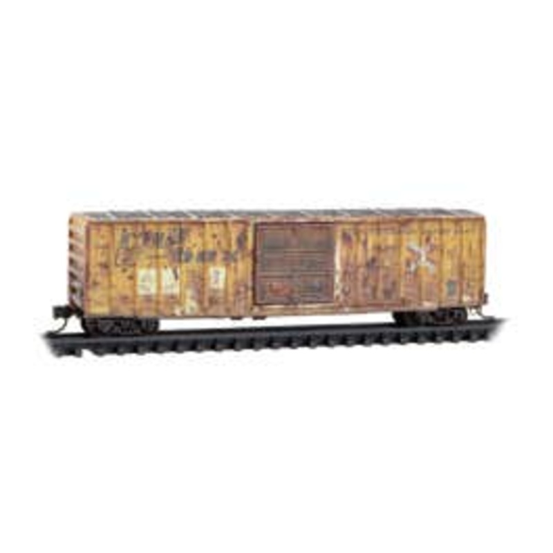 Micro Trains 02544444 N Scale 50' Rib Side Boxcar Sabine River & Northern ex-Railbox Rd# 1032  Railbox Repatch #8