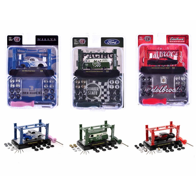 Model Kit 3 piece Car Set Release 70 Limited Edition to 8000 pieces Worldwide 1/64 Diecast Model Cars by M2 Machines