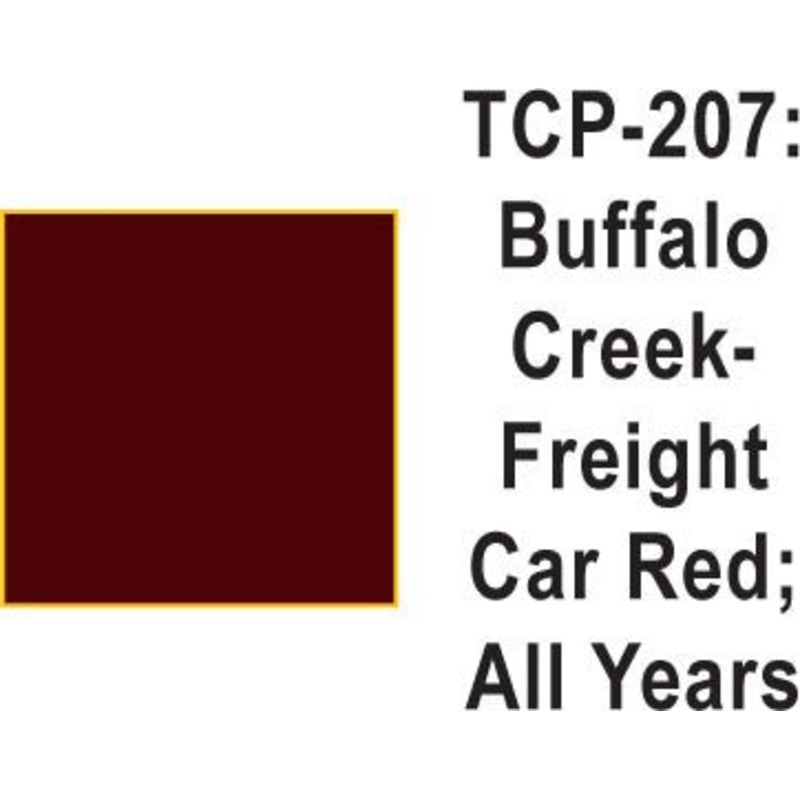Tru Color TCP-207 Buffalo Creek 1940-60’s Freight Car Red Paint 1 ounce