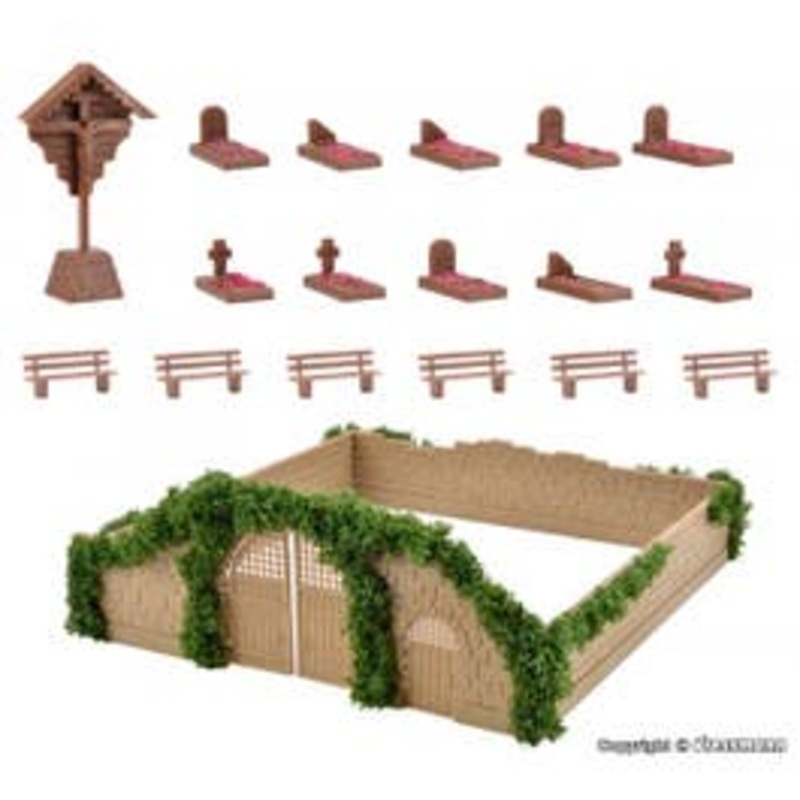 Vollmer 43861  HO Deco set Graveyard Kit