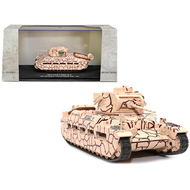 Infantry Tank Mk. II “Matilda” Mk. III “Griffin” “Malta Tank Squadron Royal Tank Regiment Malta 1942” 1/43 Diecast Model by AFVs of WWII