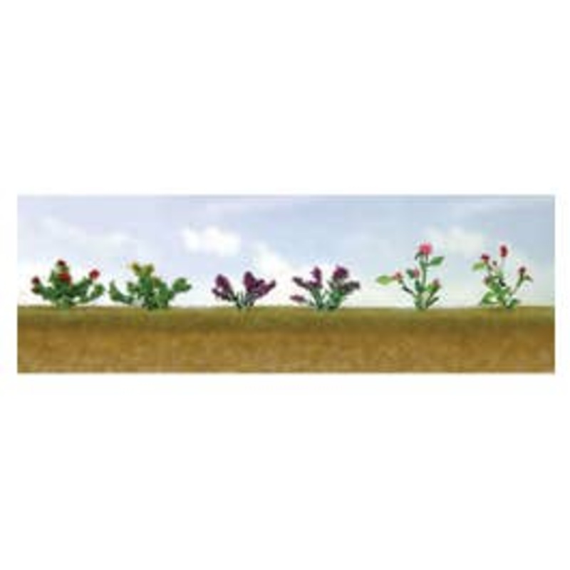 JTT 95558 Flower Plants Assortment #1, 3/4″ High (10/pk)