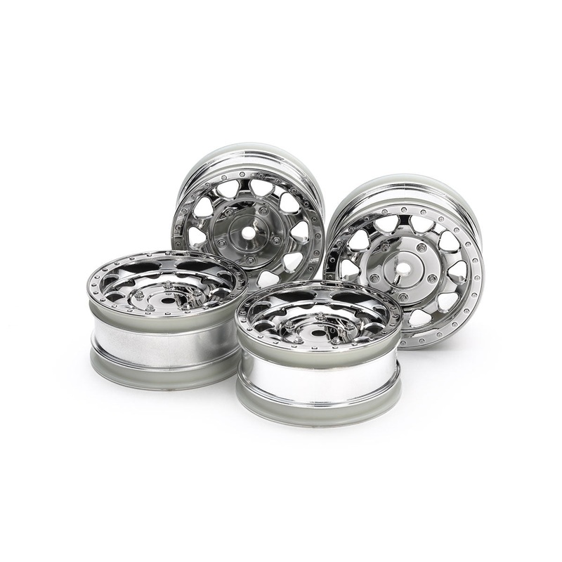 Tamiya – BBX Chrome Plated Wheels (26mm Width, Offset +2mm) (4pcs)