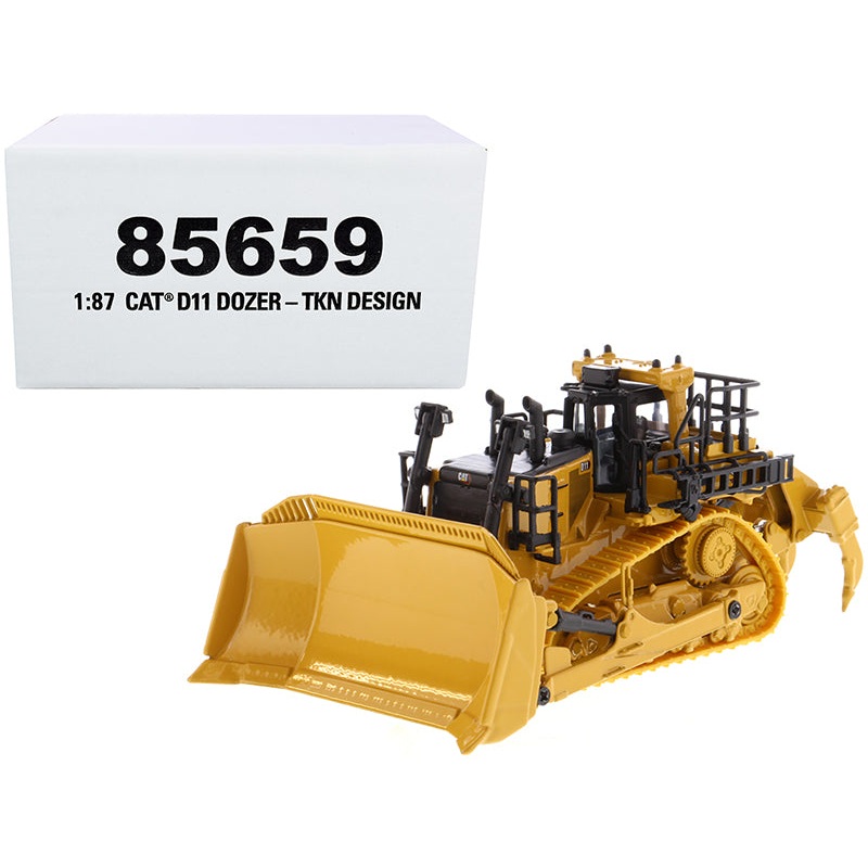 CAT Caterpillar D11 Track-Type Tractor Dozer TKN Design “High Line” Series 1/87 (HO) Scale Diecast Model by Diecast Masters