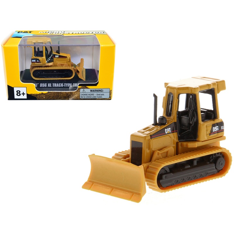 CAT Caterpillar D5G XL Track-Type Tractor Yellow “Micro-Constructor” Series Diecast Model by Diecast Masters