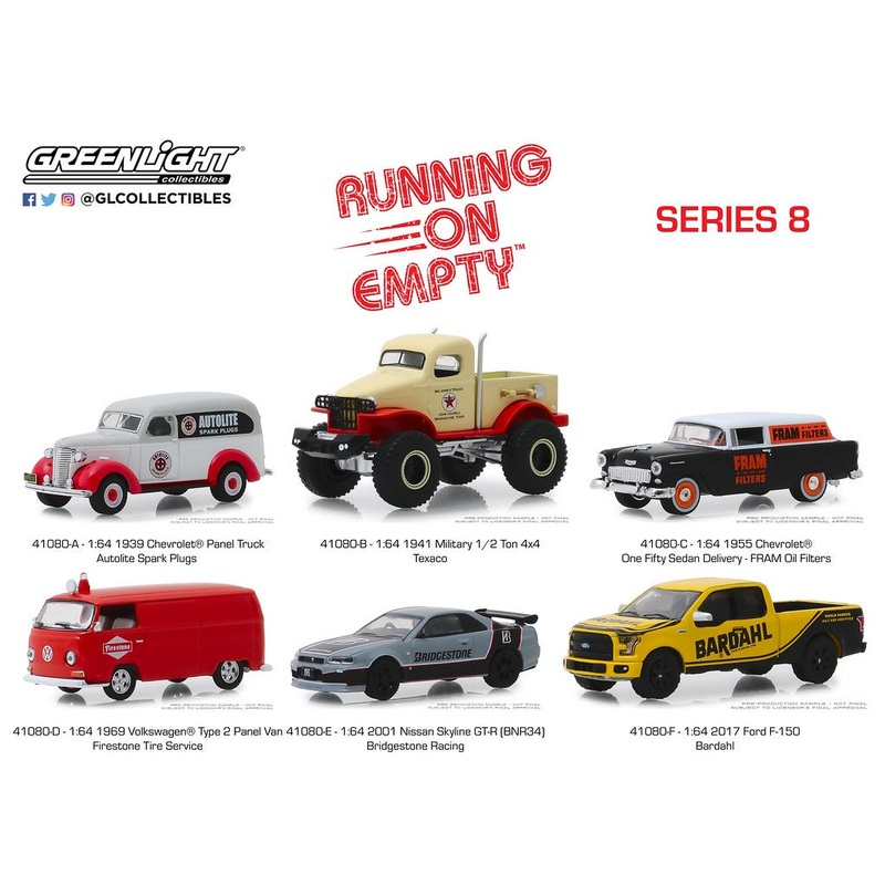 Greenlight – 1/64 Running On Empty Series 8 (Assorted / Sold Individually)