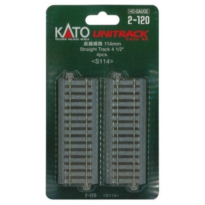 Kato 2-120 HO 114mm 4-1/2″ Straight (4)