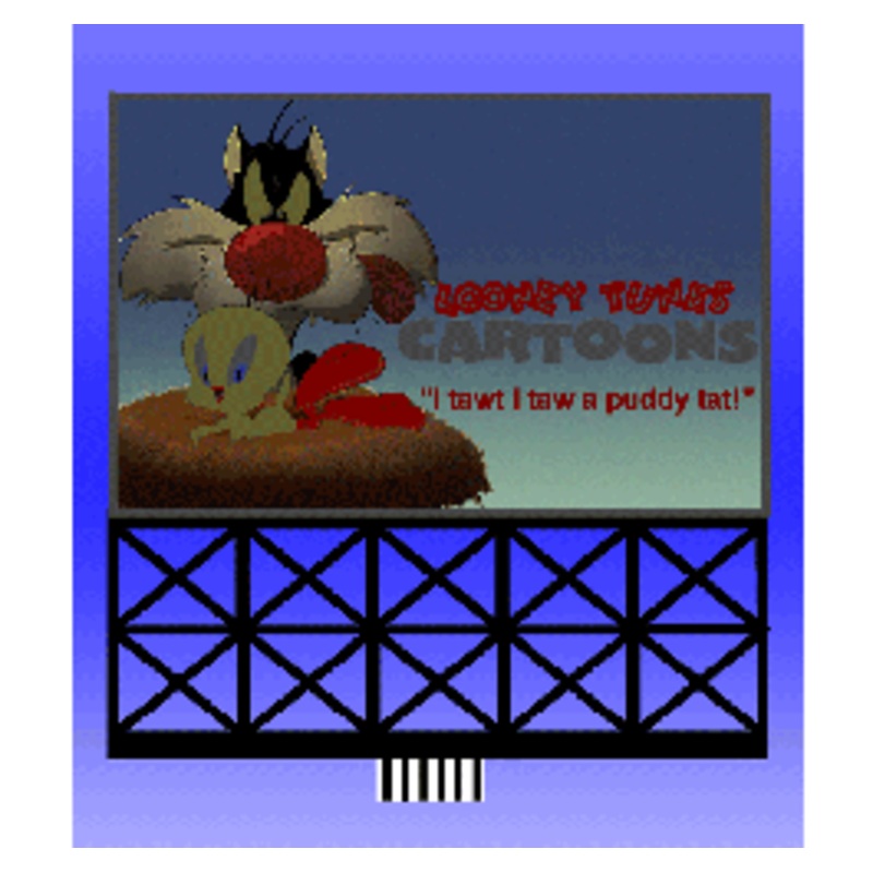 Miller Engineering #88-3951 Lg. Looney Billboard