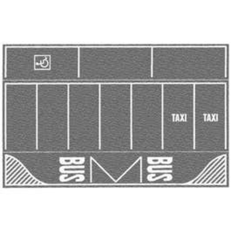 NOCH  60720 HO Car Park (gray 5.51 inches x 8.66 inches)