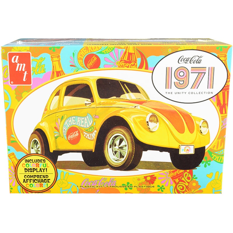 Skill 3 Model Kit Volkswagen Superbug Gasser “Coca-Cola” 1971 The Unity Collection 1/25 Scale Model by AMT