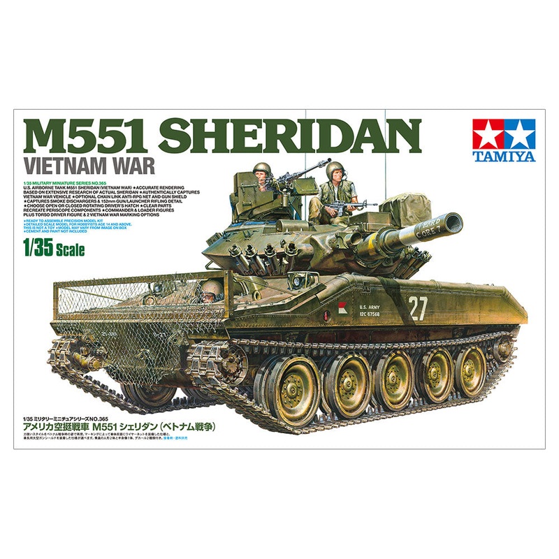 Tamiya – 1/35 US Airborne Tank M551 Sheridan (Vietnam War)