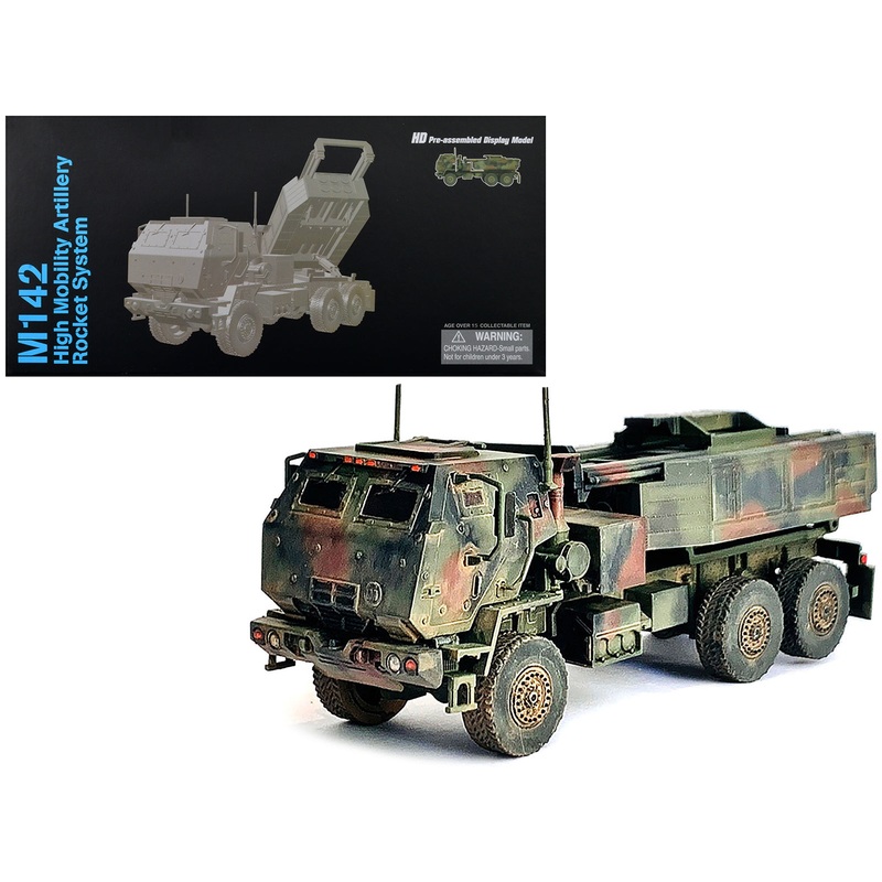 United States M142 High Mobility Artillery Rocket System (HIMARS) Green Camouflage “NEO Dragon Armor” Series 1/72 Plastic Model by Dragon Models