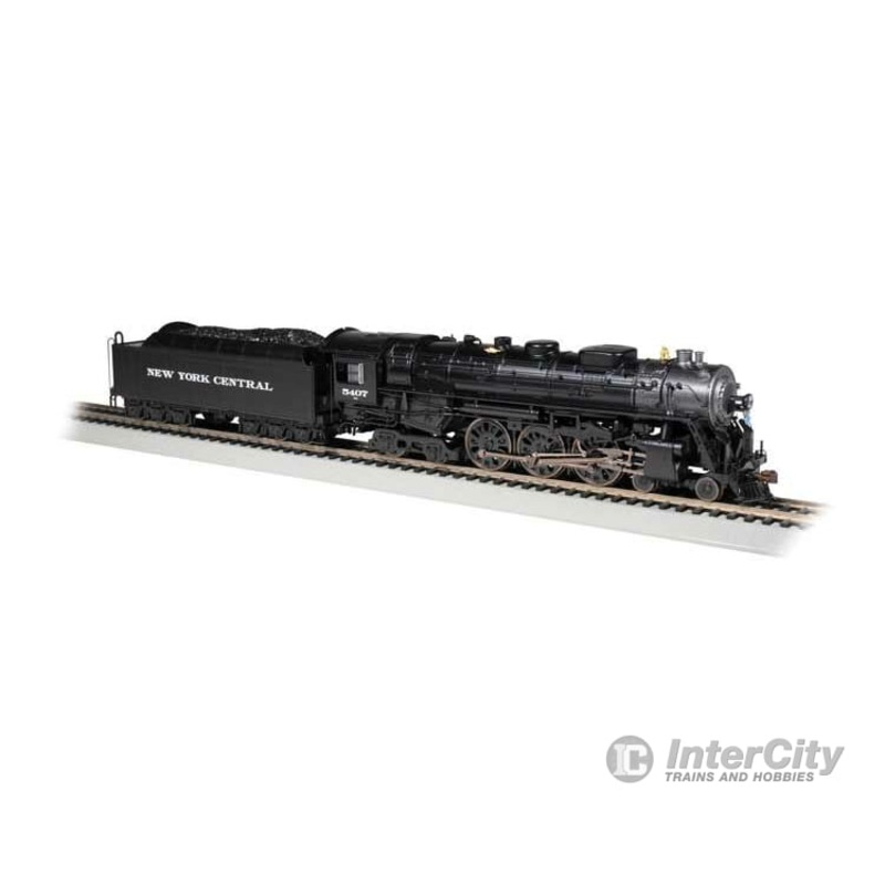 Bachmann 53601 Class J3a 4-6-4 Hudson – WOWSound(R) and DCC — New York Central 5407 (black, graphite, As-Delivered Roman Lettering)
