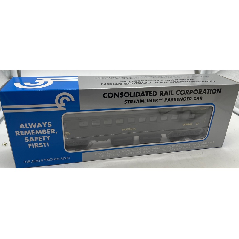 K-LINE Conrail K4507-0027 Streamliner Parlor Passenger Car Pavonia — third quarter safety award O SCALE NEW
