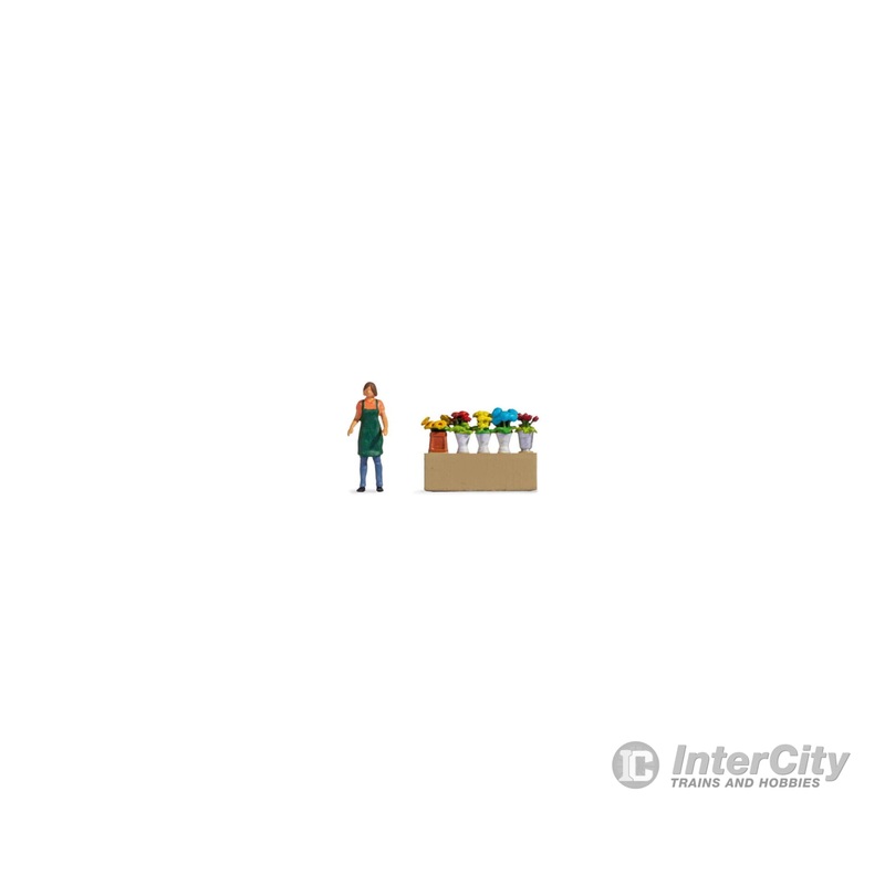 Noch 16502 HO Tiny Scenes ‘Flower Stall’