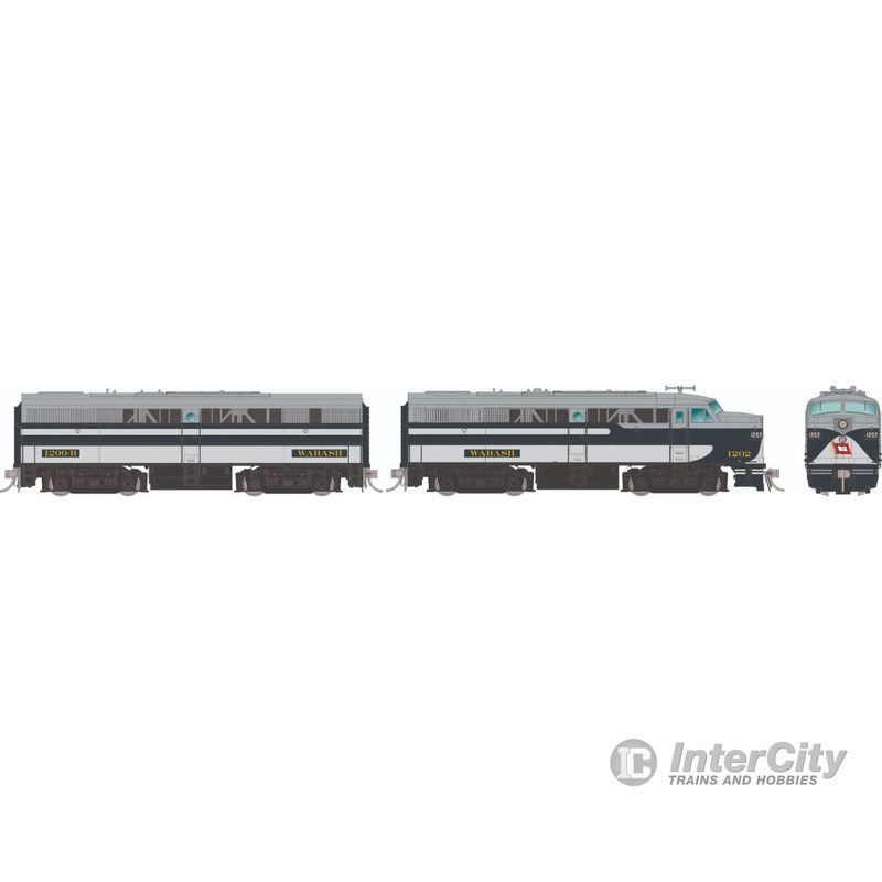Rapido 037084 HO ALCo FA-1 + FB-1 (DC/Silent): Wabash – Bluebird Scheme: #1202 + #1200B