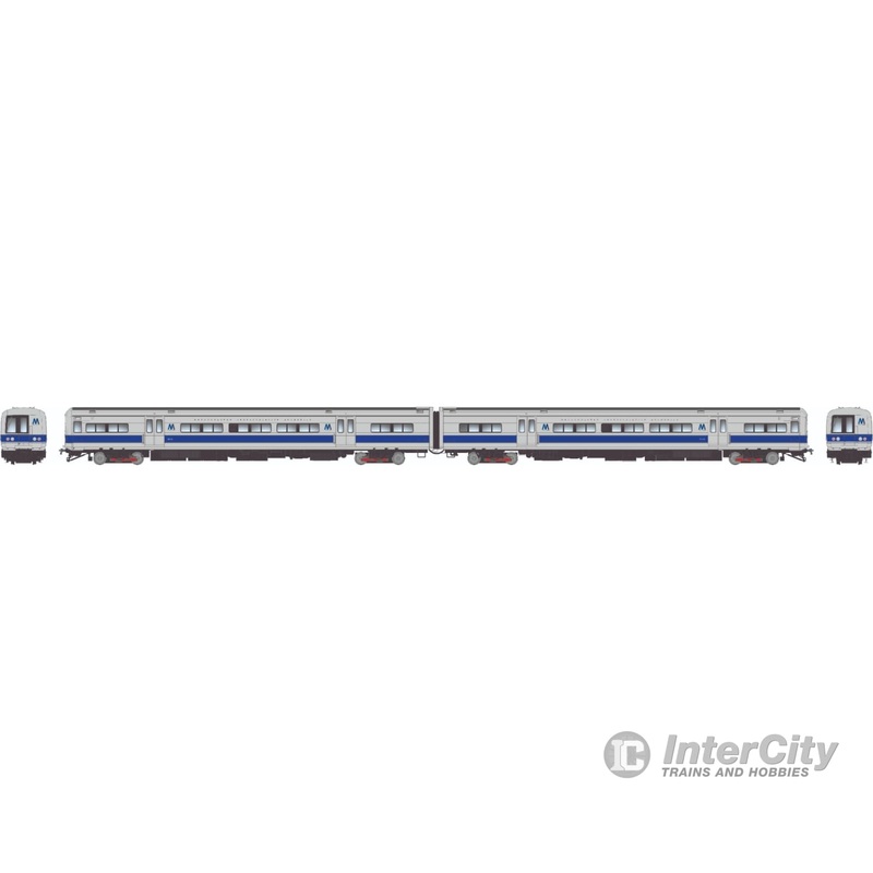 Rapido 207004 HO Budd M3 set (DC/Silent): LIRR/MTA – Blue Stripe Scheme: #9837 + 9838