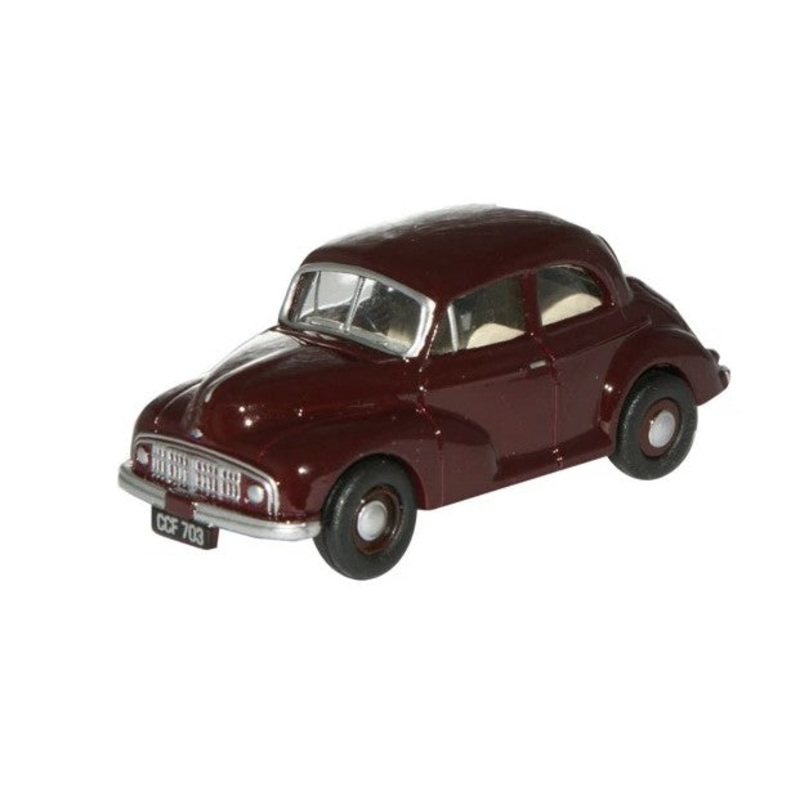 76MMS004 OXFORD DIECAST Morris Minor MM maroon