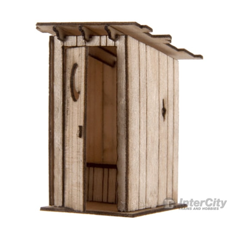 Atlas 4001008 Outhouse — Laser-Cut Wood Kit – 1/2 x 1/2 x 1″ 1.3 x 1.3 x 2.5cm