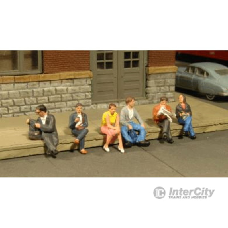 Bachmann 33161 Platform Passengers – SceneScapes(TM) pkg(6) — Seated