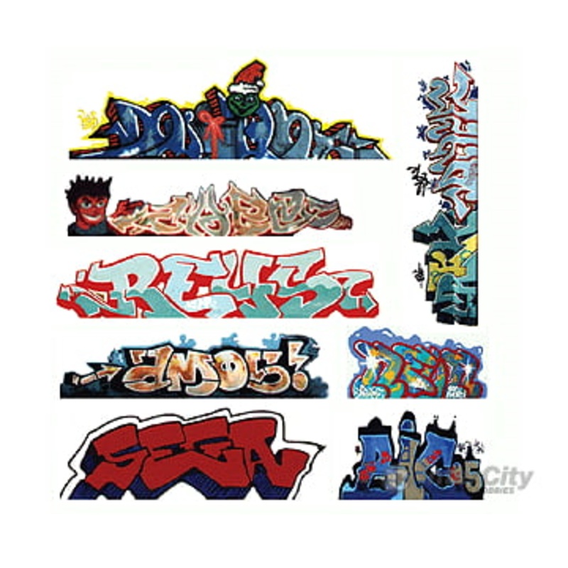 Blair Line 2246 Graffiti Decals Mega Set — Set #3 pkg(8)