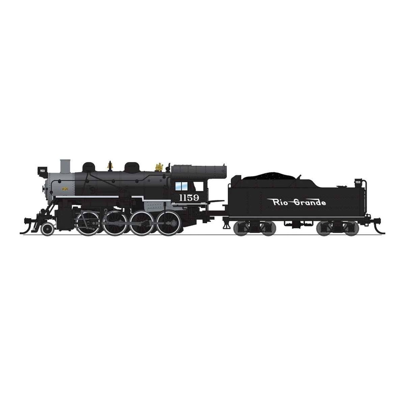 Broadway Limited Imports N 8381 2-8-0 Consolidation – Sound, Smoke and DCC Paragon4(TM) – Denver & Rio Grande Western #1173 (black, graphite, Flying Grande)
