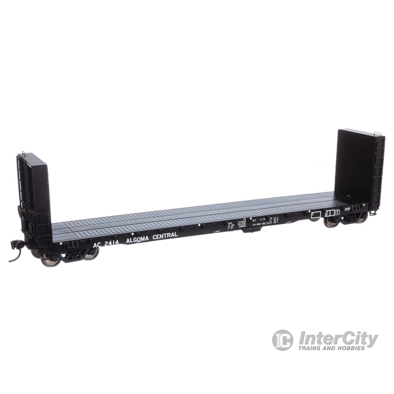 Walthers Proto 104339 50′ CC&F Bulkhead Flatcar – Ready to Run — Algoma Central #2414