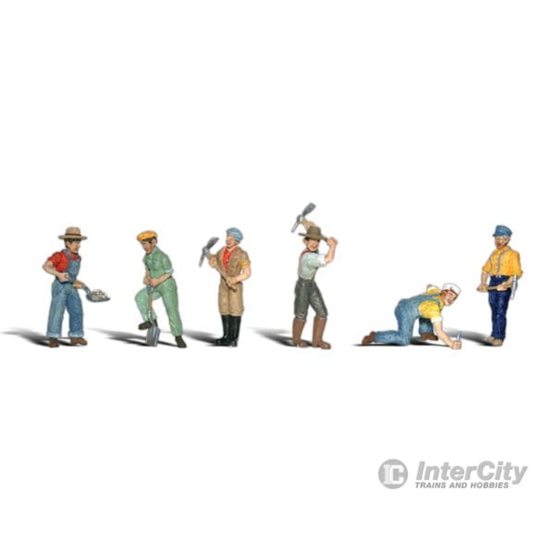 Woodland Scenics 2723 Scenic Accents(R) Figures — Track Workers pkg(6)