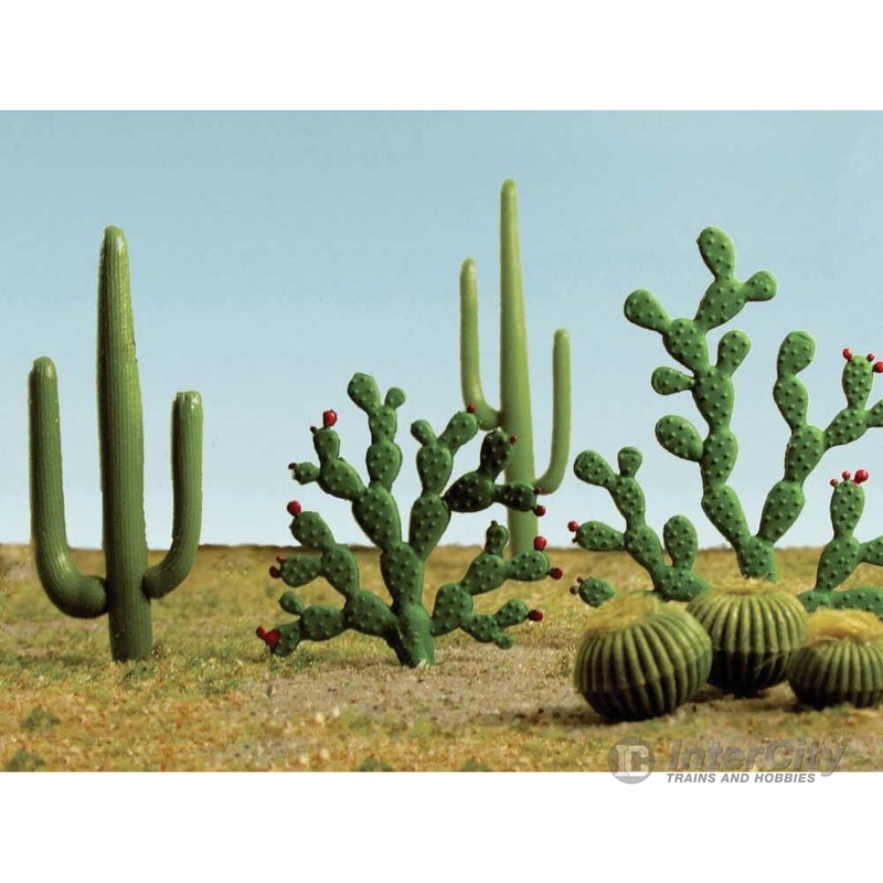 Bachmann 32513 Mixed Cactus pkg(15) — Height: 1/4 to 2-1/2″ .6 to 6.4cm