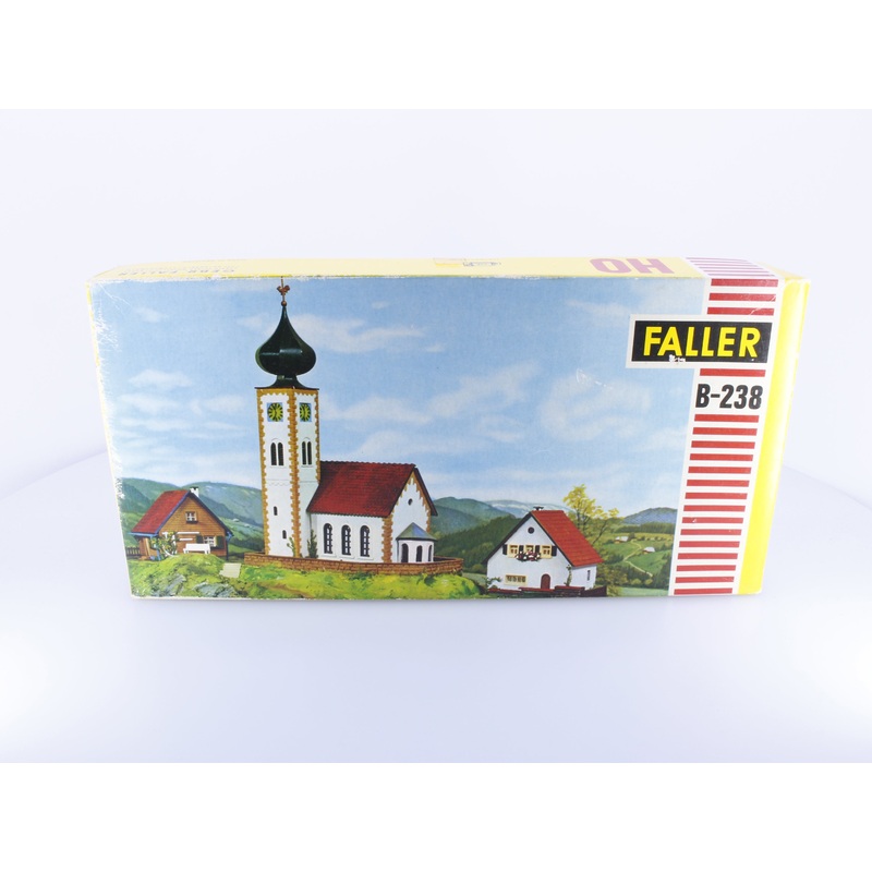 Faller B-238 HO Church With Steeple Kit