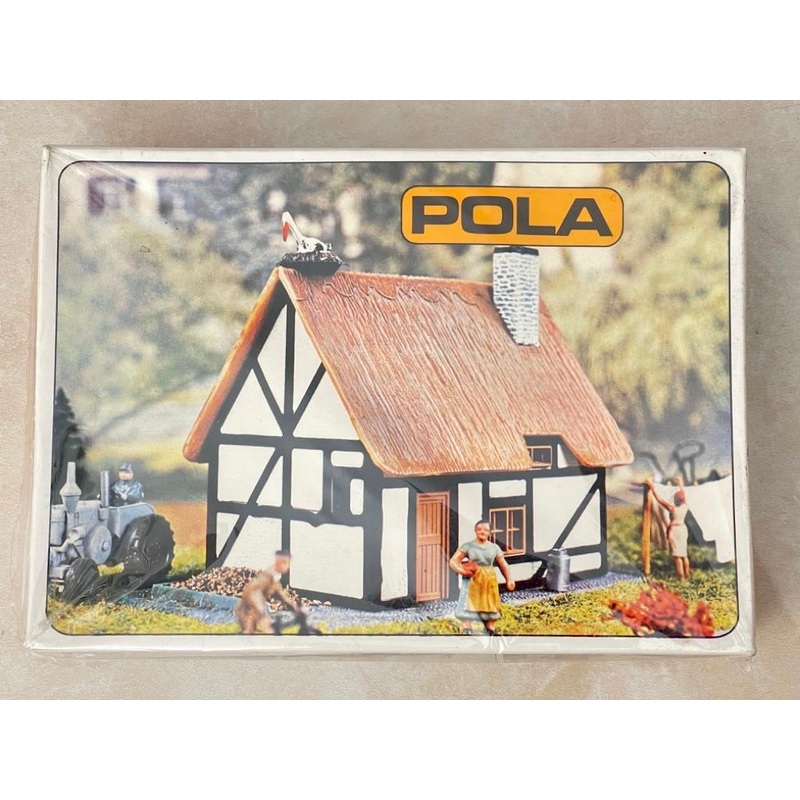 PO-B516 POLA Timber framed and thatched cottage new kit in unopened box (kit)