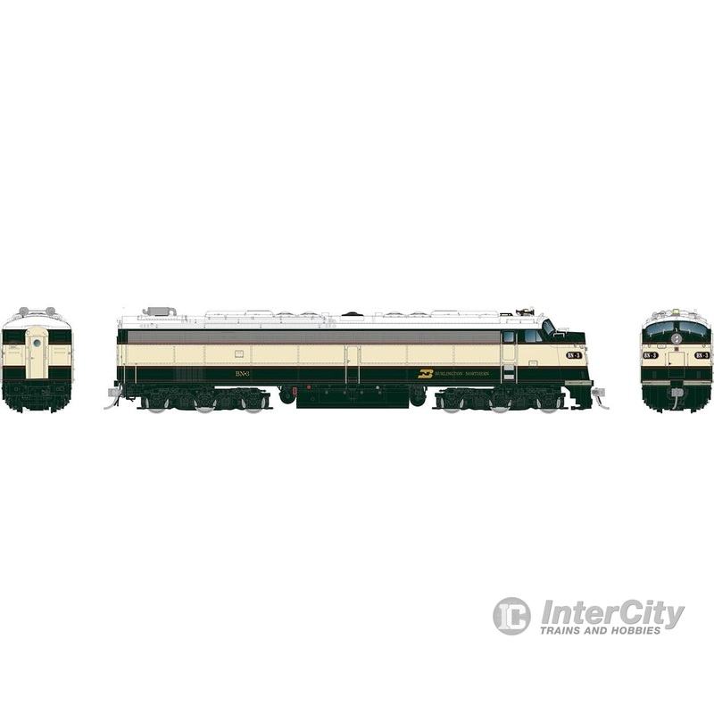 Rapido 028314 HO EMD E8A w/HEP (DC/Silent): Burlington Northern – Executive: #9925