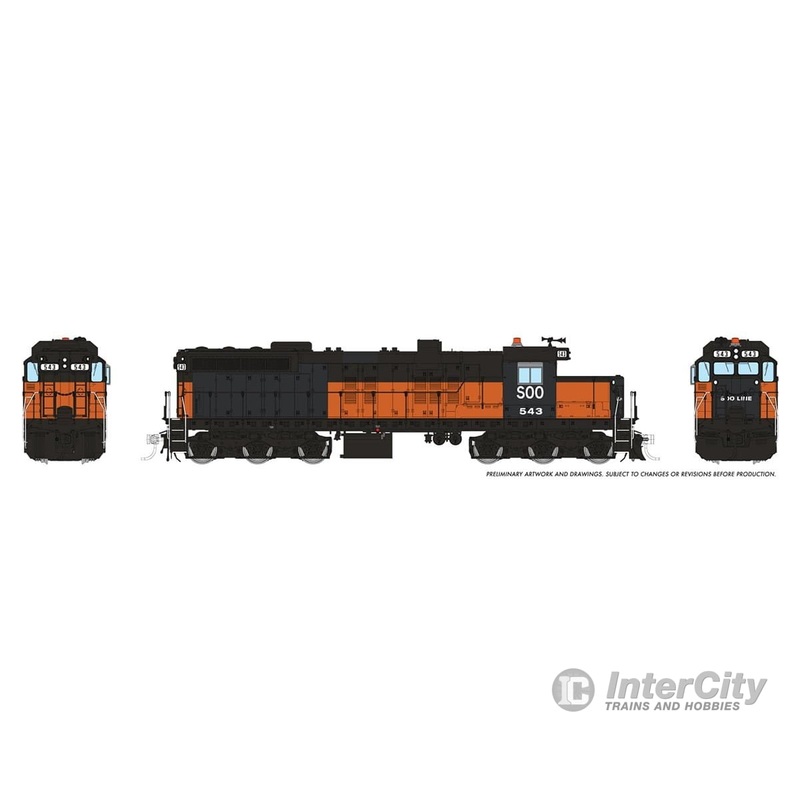 Rapido 050636 HO EMD SD10 (DC/DCC/Sound): SOO Line: #543