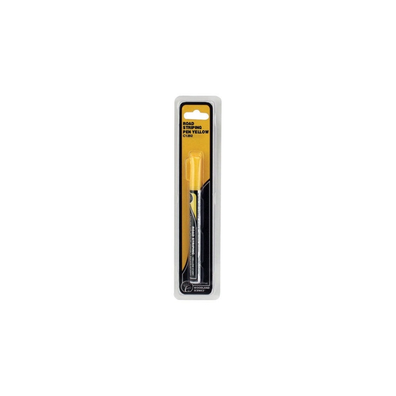 Woodland Scenics WDS C1292 WDS1292 Road Striping Pen – Yellow  NEW