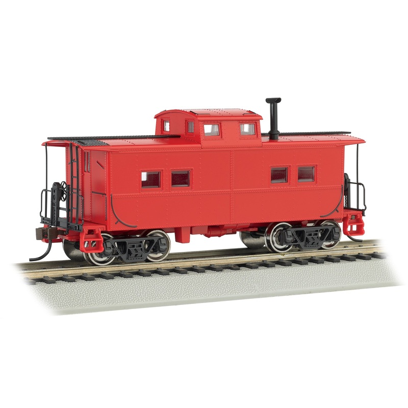 Bachmann 16806 NORTHEAST STEEL CABOOSE – PAINTED, UNLETTERED, RED HO SCALE NEW