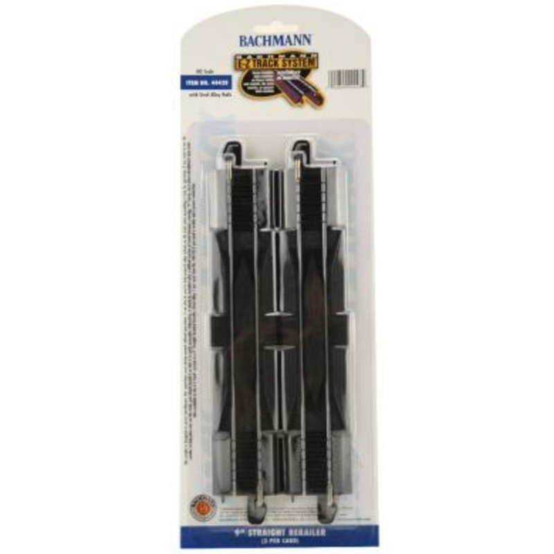 Bachmann 44428 E-Z Track System HO Scale 9″ Straight Rerailer 2 pack