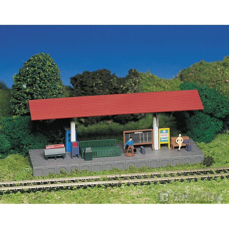Bachmann 45194 Plasticville Classic Kit – Station Platform — 2-1/8 x 7″ 5.5 x 18cm