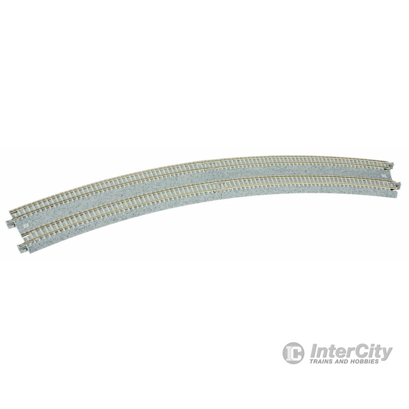 Kato 20186 Curved Double Concrete Tie Superelevated Track – Unitrack — 18-7/8 & 17-5/8″ 480 & 447mm Radius 22.5-Degree Easements, 1 Left & 1 Right