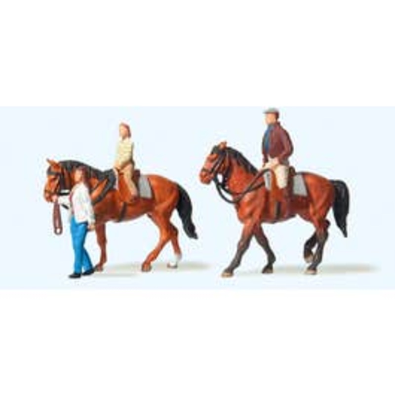 Preiser 10501  HO Riders with Horses #2