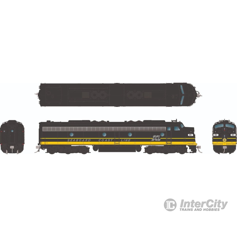 Rapido 028594 HO EMD E8A (DC/DCC/Sound): Seaboard Coast Line: #591