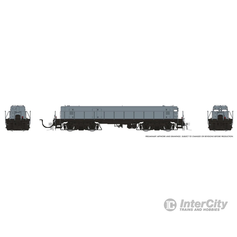 Rapido 039035 HO EMD/Huntington Slug (DC/Silent): Grey, Unlettered