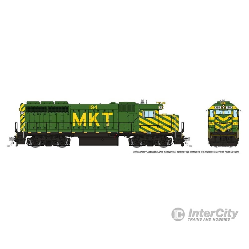 Rapido 040517 HO EMD GP40 Mother+Slug (DC/DCC/Sound): MKT – Green & Yellow: #226 + #501