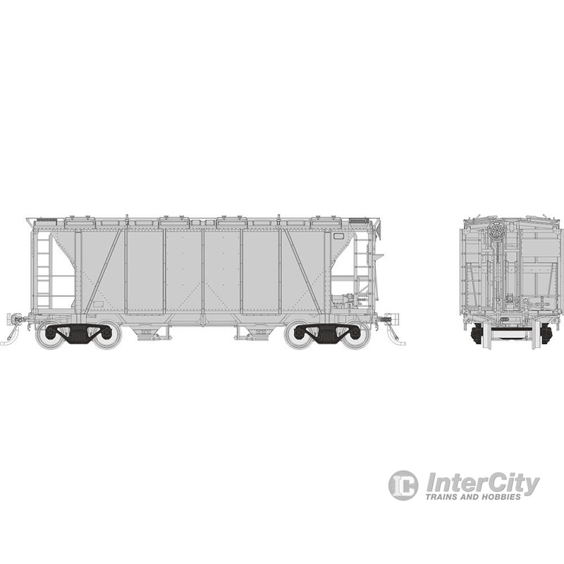 Rapido 149098 HO Enterprise Covered Hopper: Undecorated – NYC style: Single Car