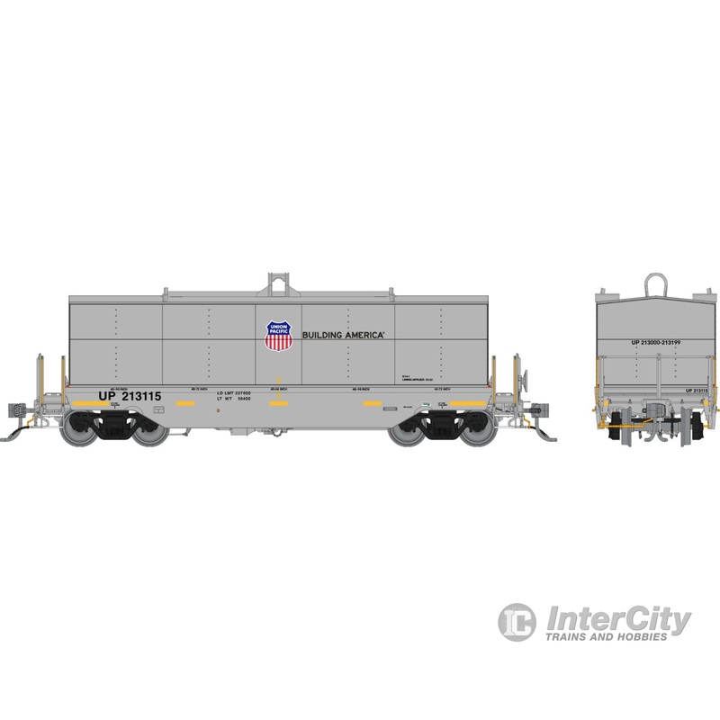 Rapido 168007 HO Greenbrier Coil Car: Union Pacific – Gray / UP Shield: 6-Pack #2