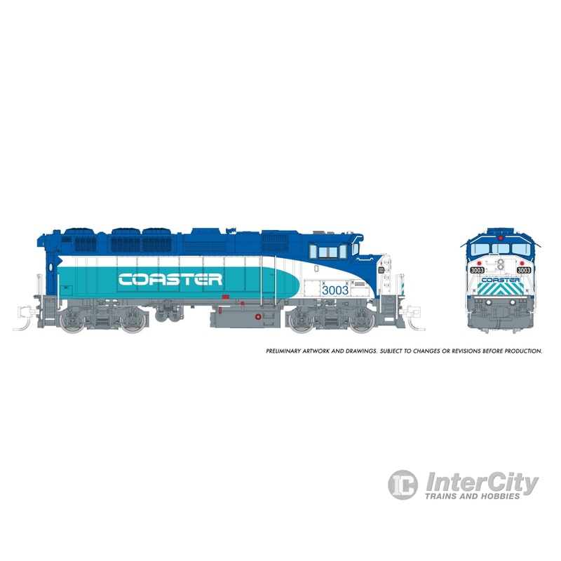 Rapido 519009 N GMDD F59PH (DC/Silent): Coaster – Early: #3003