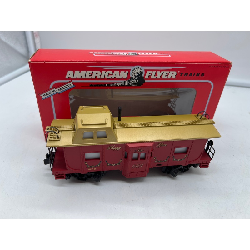 American Flyer by Lionel 6-48712 Christmas bay window caboose S SCALE Like New