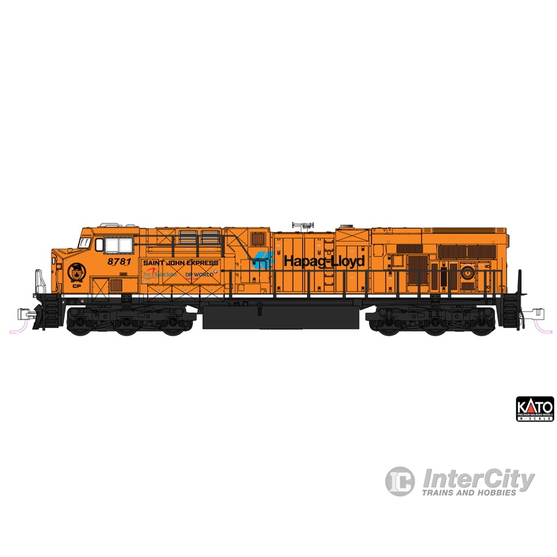 Kato N 1768960DCC GE ES44AC GEVO – DCC – Canadian Pacific #8757 (Every Child Matters, orange, black, white)